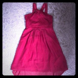 Red formal party dress